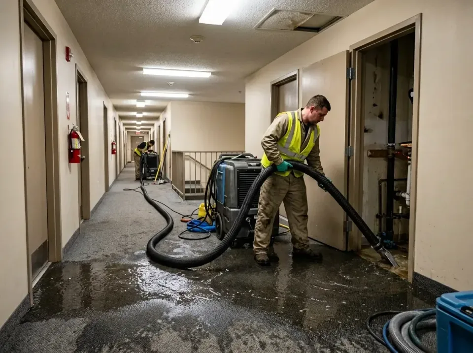 multi-unit-apartment-hallway-f-005 — frequently asked questions, Emergency Burst Pipe Water Extraction & Removal in Johnsbur…